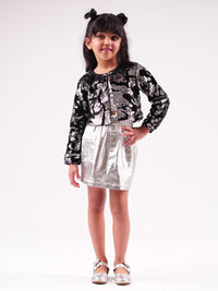 Lil Drama's Barbie Black Sequins Rockstar Shrug For Young Girls