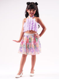 Lil Drama's Barbie Lavender Shimmer Ballerina Co Ordinate Set For Young Girls