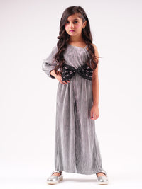 Lil Drama's Barbie Silver Shimmer Rockstar Jumper For Young Girls