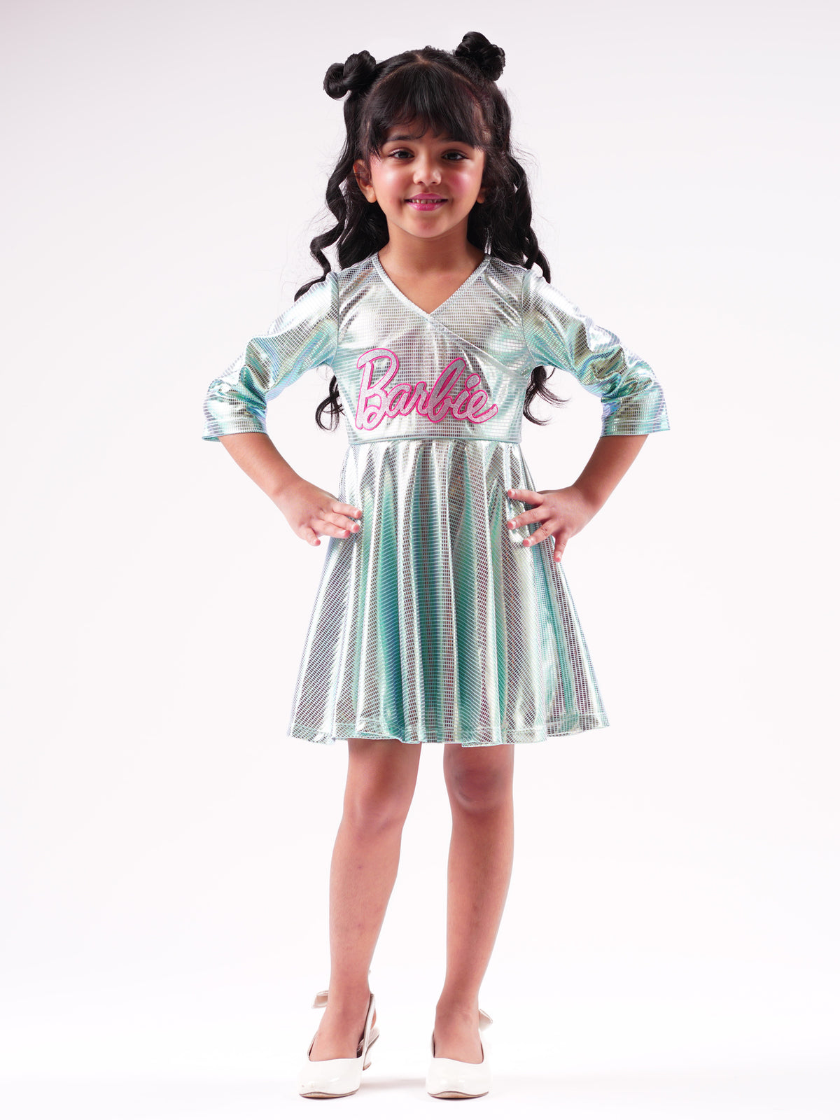 Lil Drama's Barbie Blue Shimmer Ballerina Dress For Young Girls