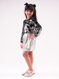 Lil Drama's Barbie Black Sequins Rockstar Shrug For Young Girls