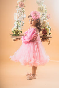 Fluttering Butterfly Pink Party Dress