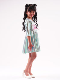 Lil Drama's Barbie Blue Shimmer Ballerina Dress For Young Girls