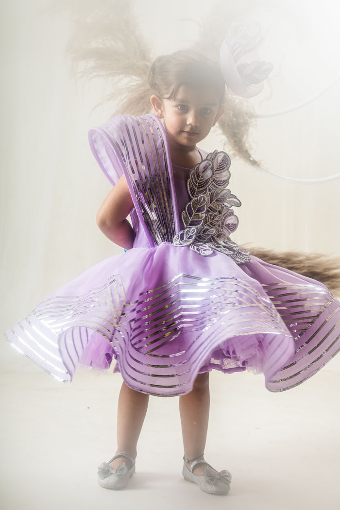Lavender Leafy Delight Dress