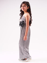 Lil Drama's Barbie Silver Shimmer Rockstar Jumper For Young Girls