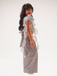 Mehfil Grey Co-ordinate Set For Girls