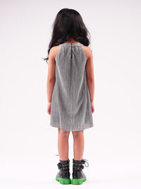 Lil Drama's Barbie Silver Shimmer Rockstar Dress For Young Girls