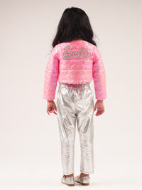 Lil Drama's Barbie Pink Shimmer Rockstar Shrug For Young Girls
