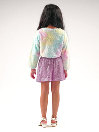 Lil Drama's Barbie Multi Color Fur Ballerina Shrug For Young Girls