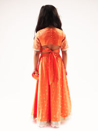 Mehfil Orange Ghaghra Choli With Dupatta