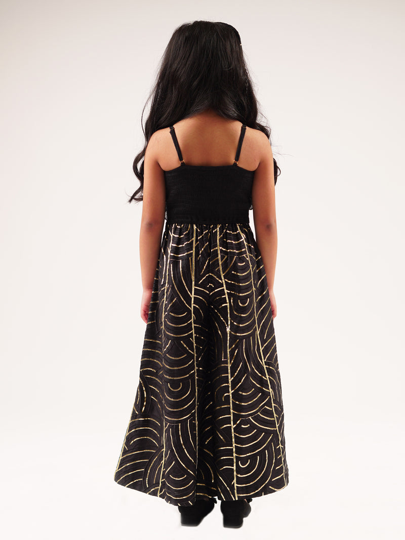 Bollywood Tadka Black Jumpsuit For Girls