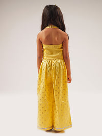 Mehfil Yellow Co-ordinate Set For Girls
