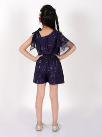 Lil Drama Girls Party Top With Shorts
