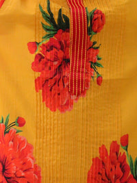 Genda Phool Mustard Kurta and White Pant Set for Boys