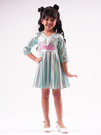 Lil Drama's Barbie Blue Shimmer Ballerina Dress For Young Girls