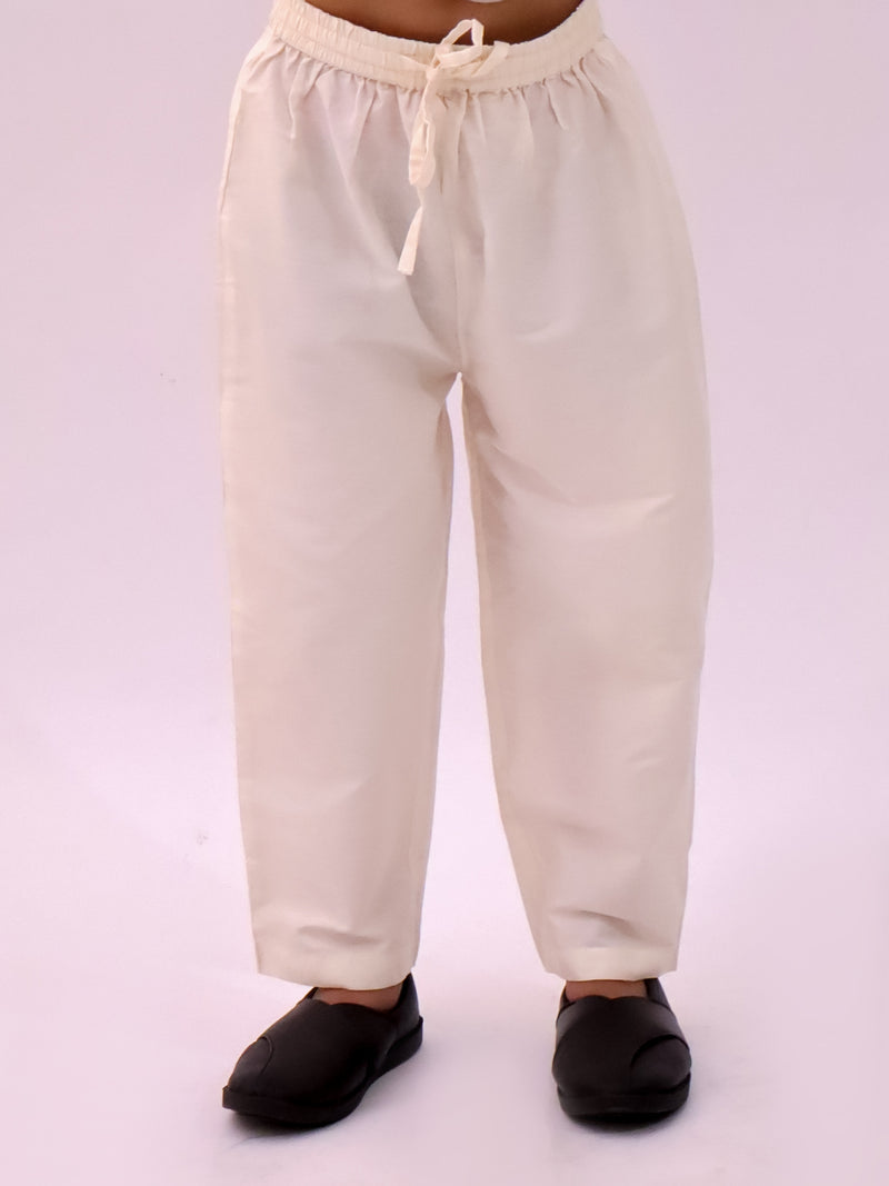 Genda Phool Mustard Kurta and White Pant Set for Boys