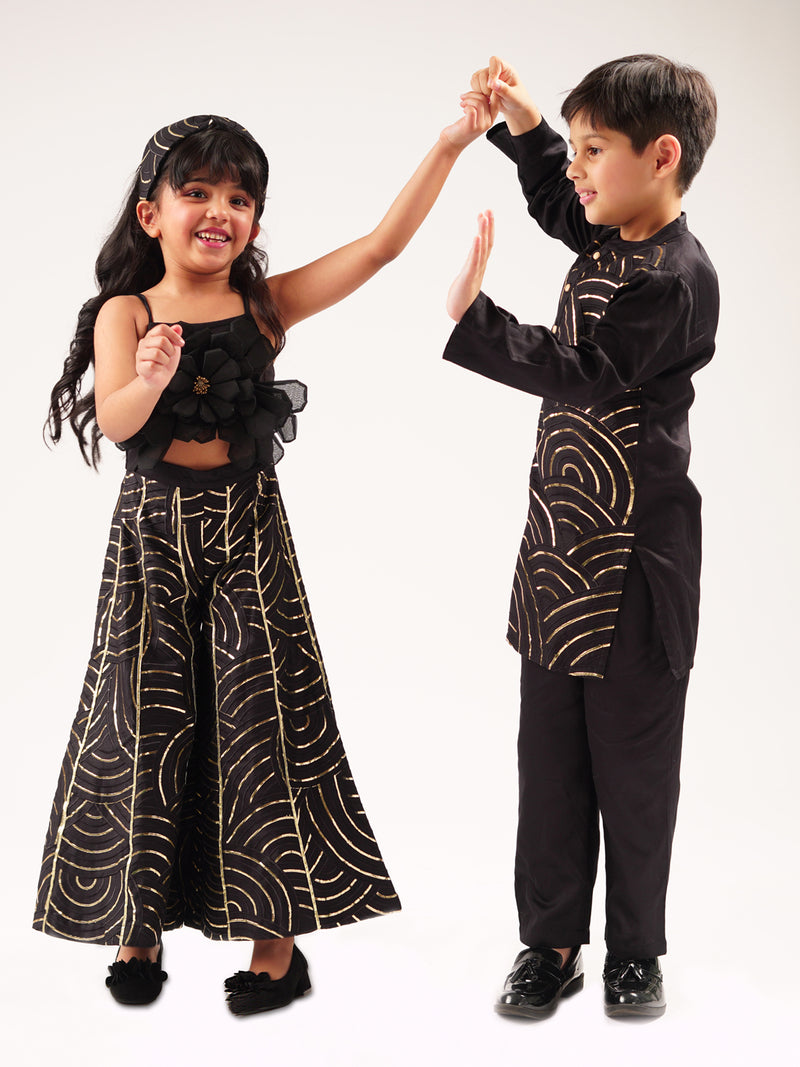 Bollywood Tadka Black Jumpsuit For Girls