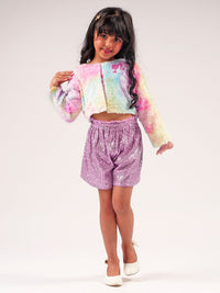 Lil Drama's Barbie Multi Color Fur Ballerina Shrug For Young Girls