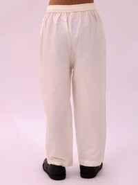 Genda Phool Mustard Kurta and White Pant Set for Boys