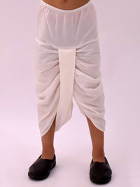 Mishti Off White Kurta and Dhoti For Boys