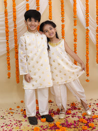 Mishti Purple Kurta and Sharara Set For Boys