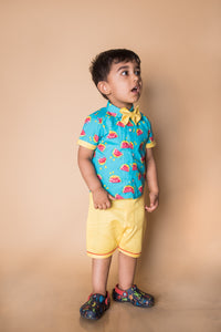 Sweet Summer Watermelon Print Shirt And Pant Set