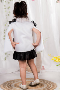 Rosy Cape Blazer Dress