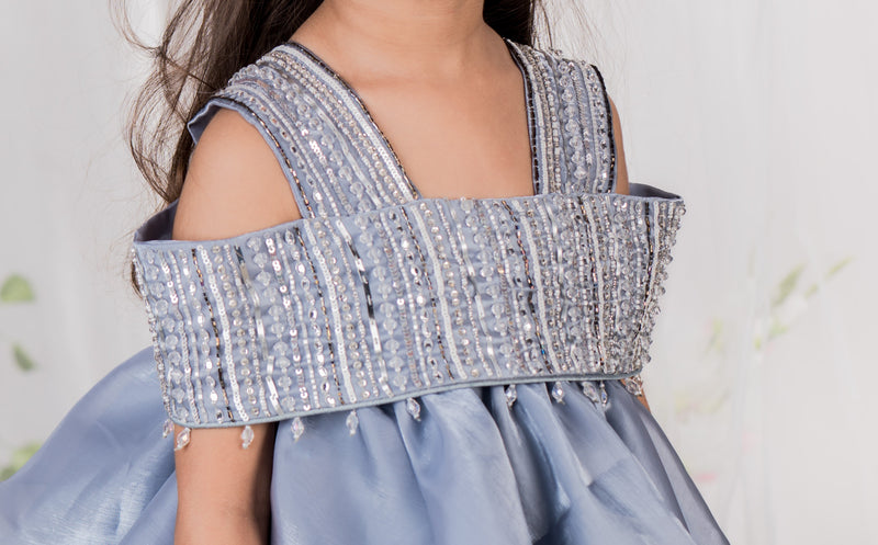 Twilight Soirée Flounce Dress