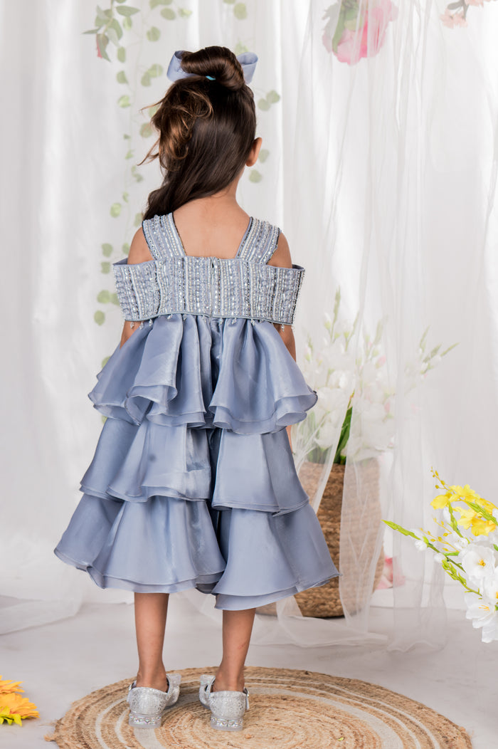 Twilight Soirée Flounce Dress