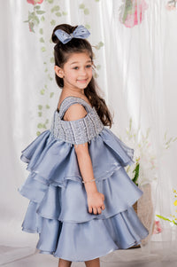 Twilight Soirée Flounce Dress