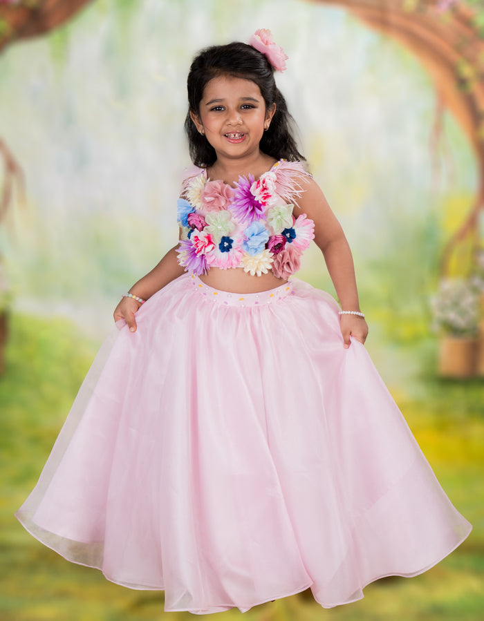 Fairy Garden Crop Top and Skirt