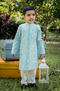 Mint Kurta And Pajama Set