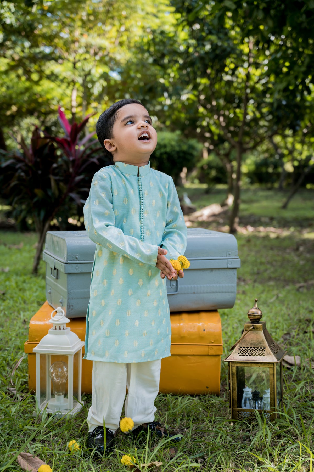 Mint Kurta And Pajama Set