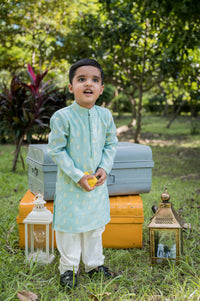 Mint Kurta And Pajama Set