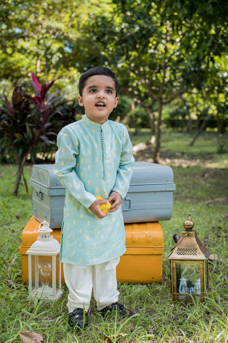 Mint Kurta And Pajama Set