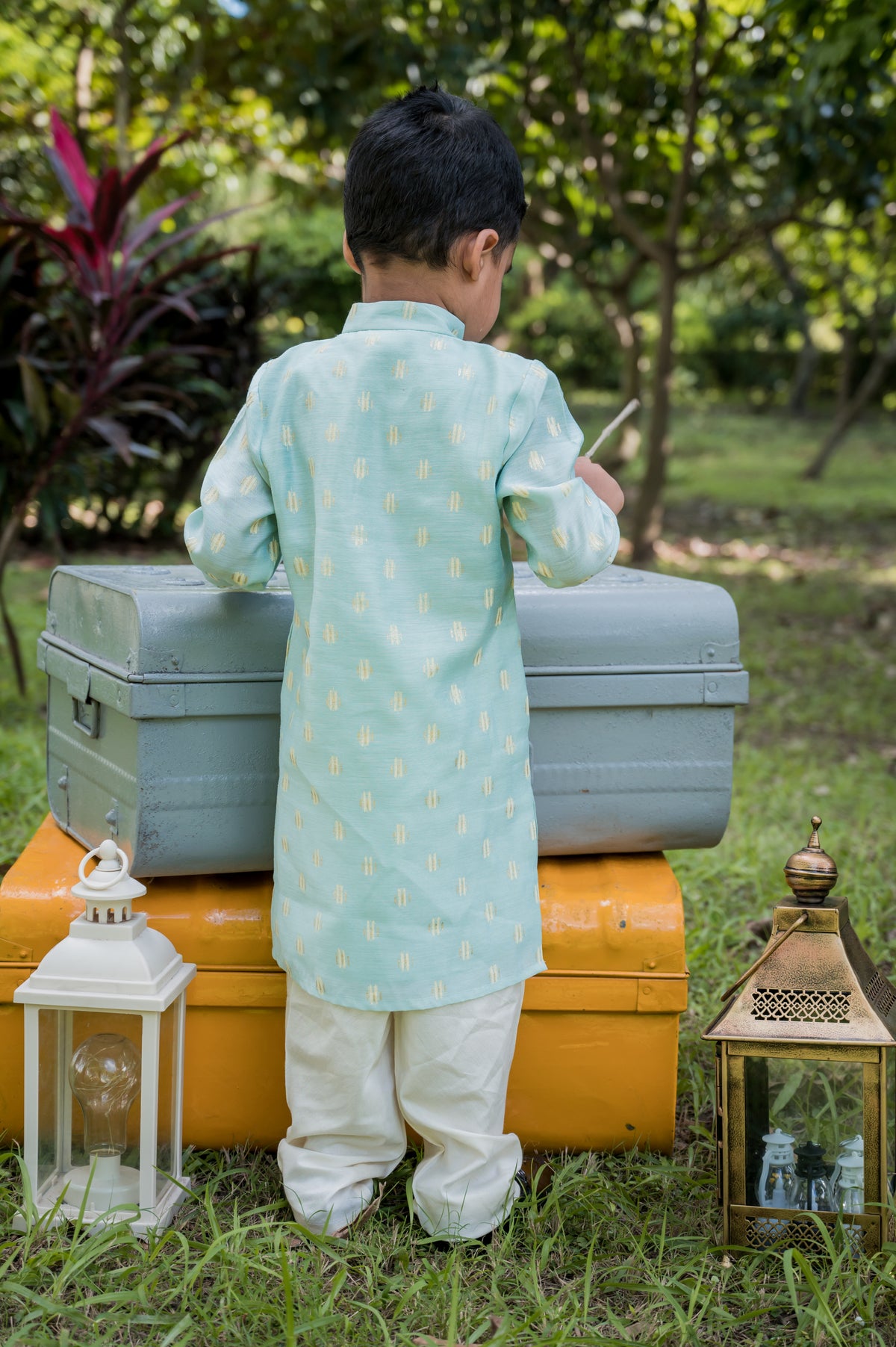 Mint Kurta And Pajama Set