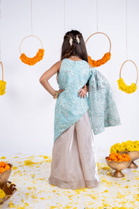Chantely Kurti and Plazzo Set