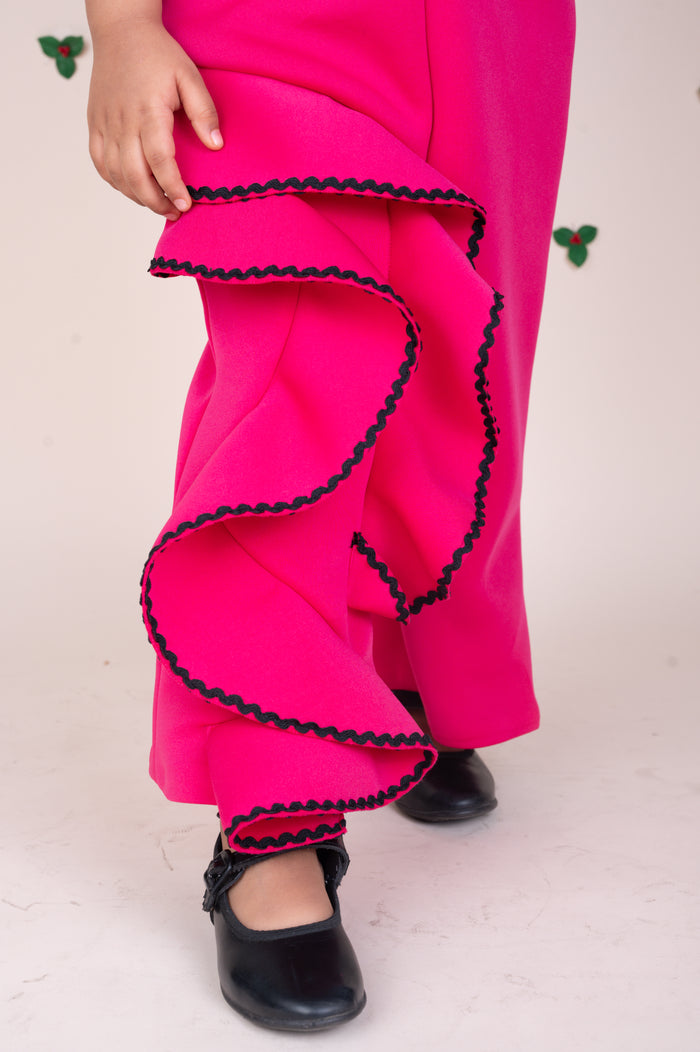 PINK RUFFLES JUMPSUIT