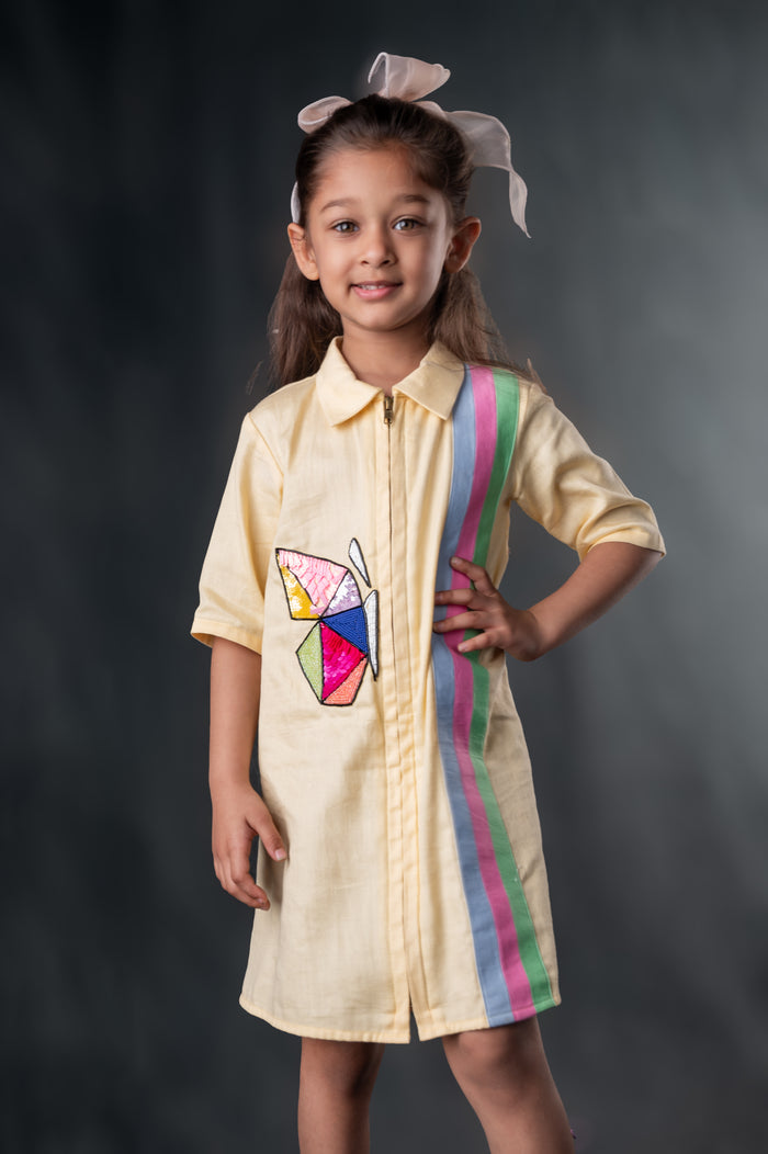 HALF BUTTERFLY SHIRTDRESS