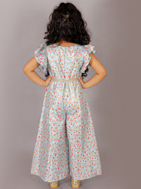 Folklore Girls Blue Flared Jumper