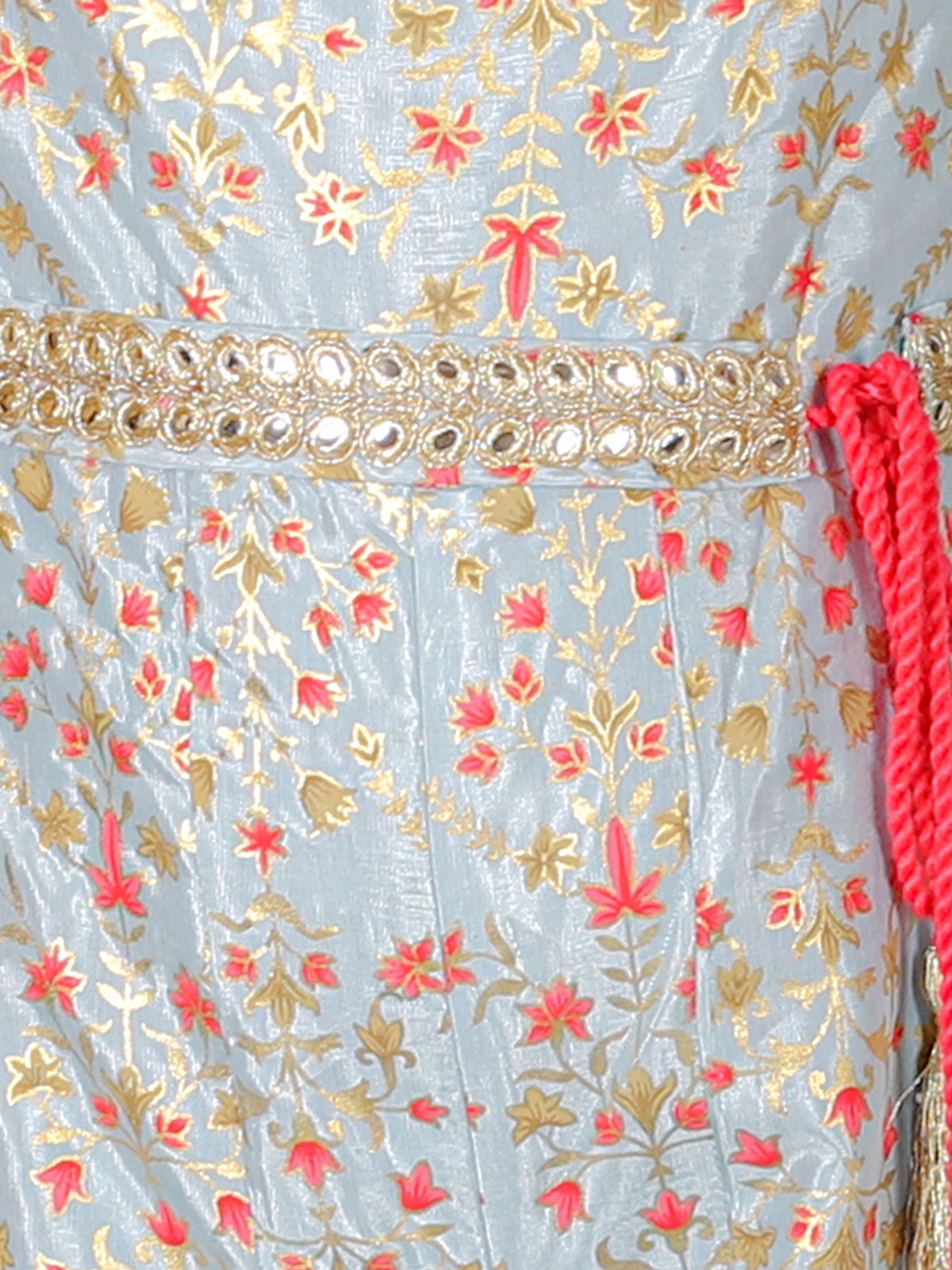 Folklore Girls Blue Flared Jumper