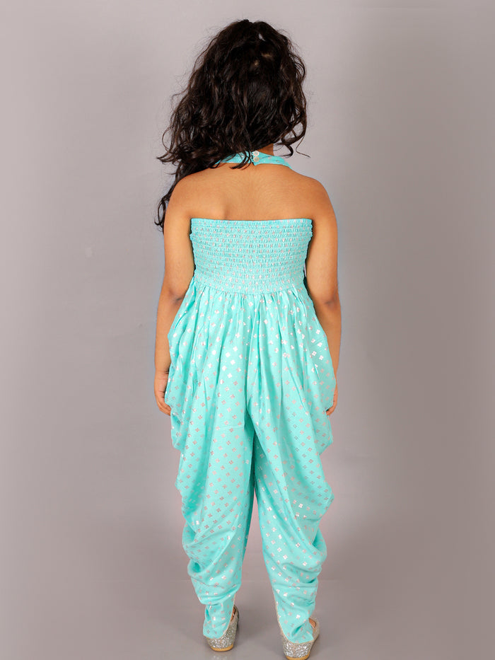 Fusion Fair Girls Blue Dhoti Jumper