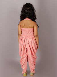 Fusion Fair Girls Peach Dhoti Jumper