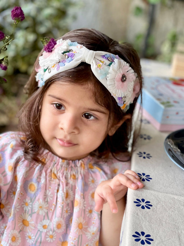 Daphne Embroidered Kids Headband