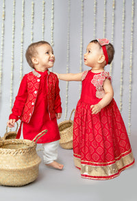 3D Floral Lehenga Set