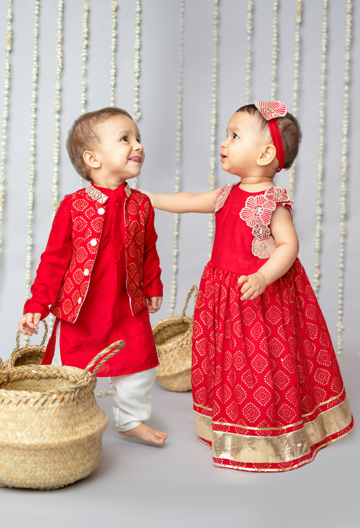 3D Floral Lehenga Set