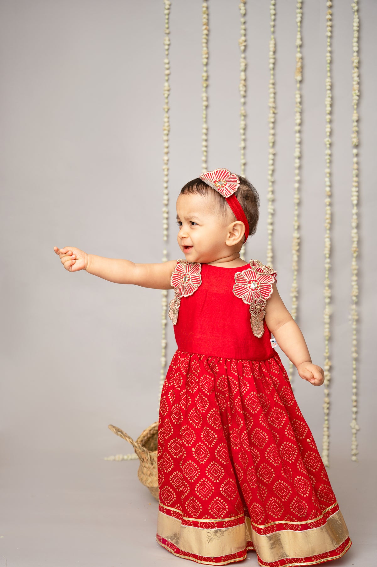 3D Floral Lehenga Set