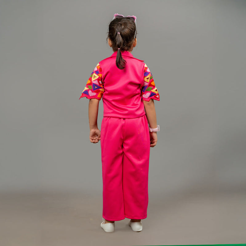 Pink Cut work Blazer