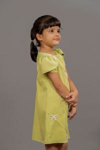Lime Green Bow Dress
