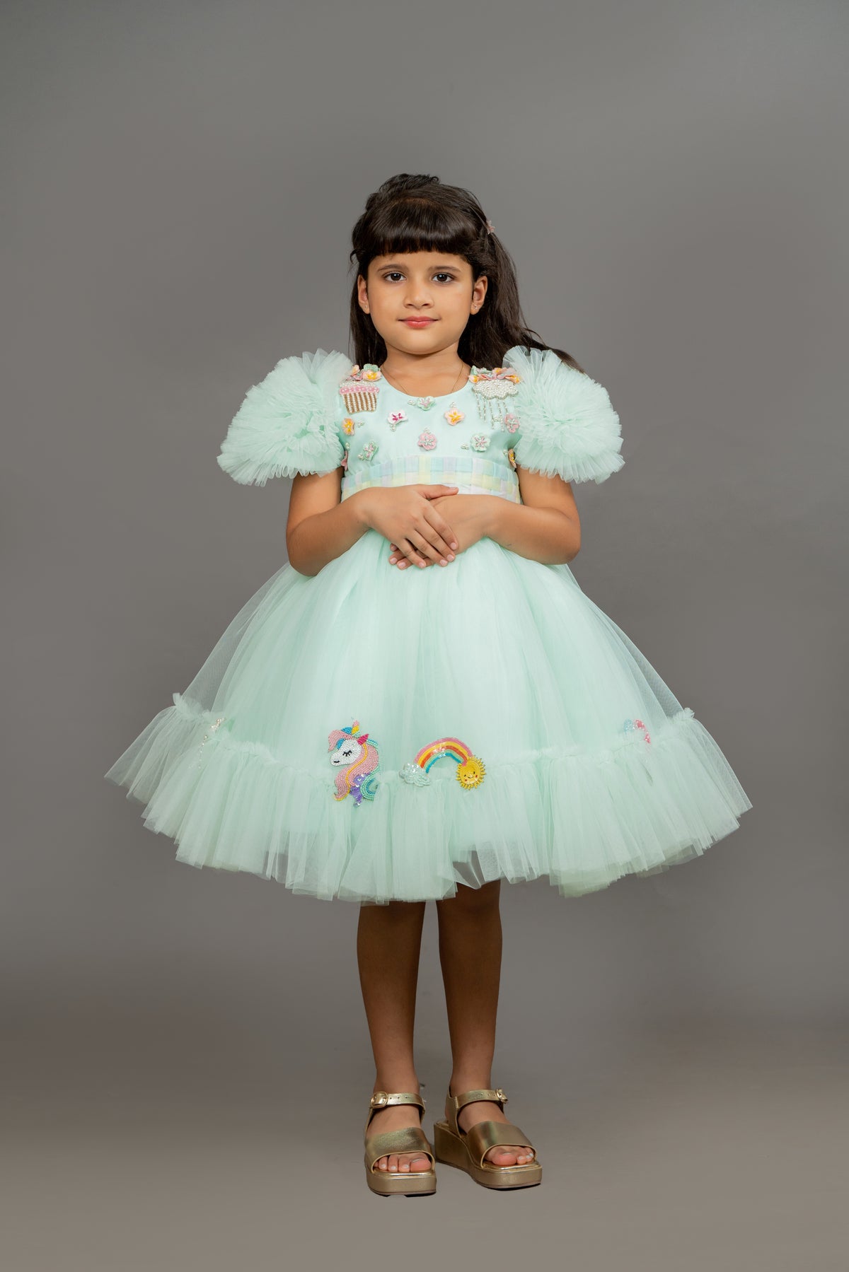 Mint Green Unicorn Dress